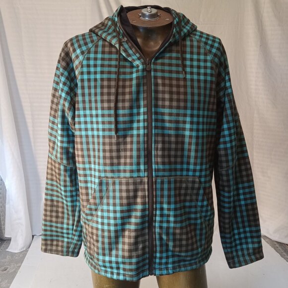 Burton Jacket Men's Small Dry-Ride Ski Snowboard Coat Plaid Insulated Outdoor - Picture 2 of 16